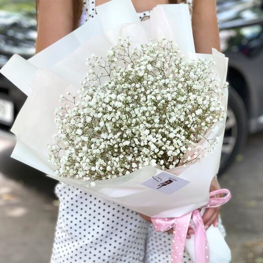 Букет Белой Гипсофилы