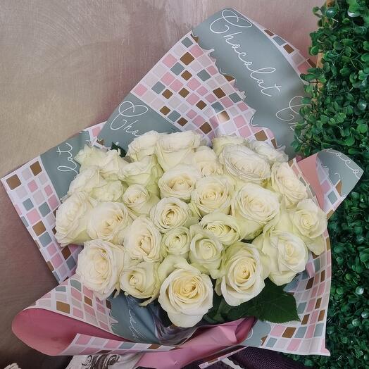 50 rose bianche avalance