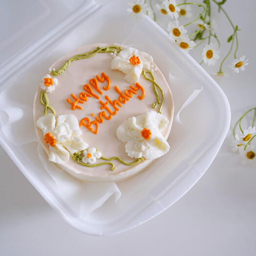Bento cake Happy Birthday Flowers