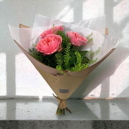 The Bouquet "Peonie Roses in Simple Way"