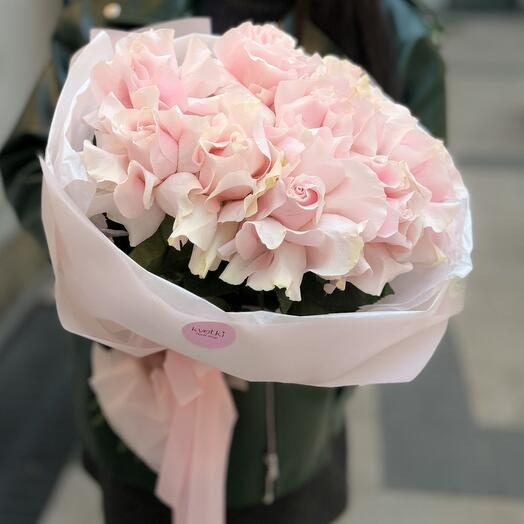 Bouquet with pink "French rose" 2