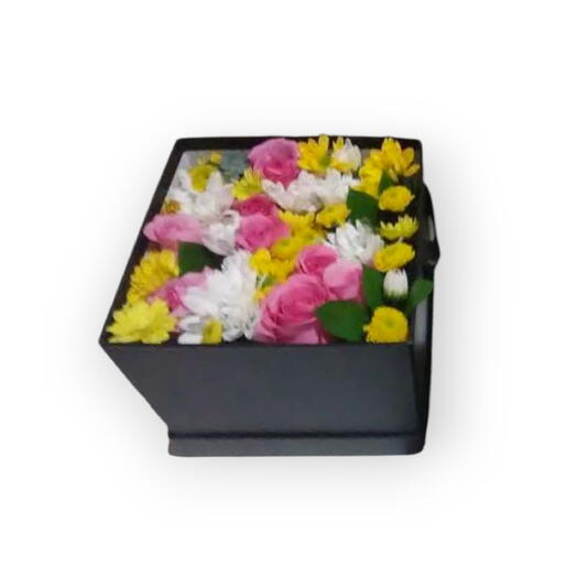 Flowers in a box, Quilted wishes