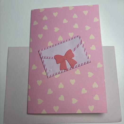 Love pink card