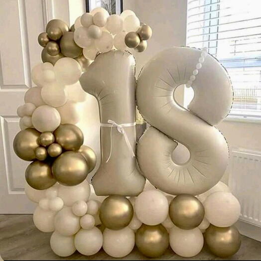 Balloons-numbers in the design