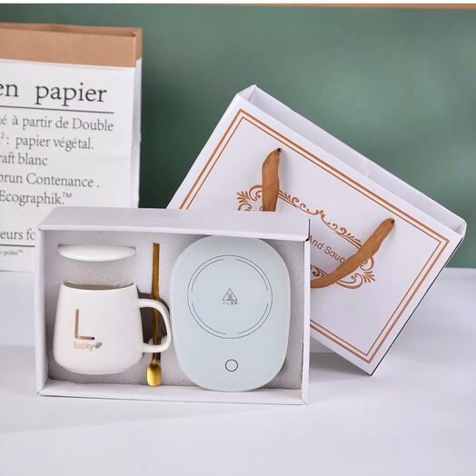 Coffee Mug With warmer gift set in Gift Box