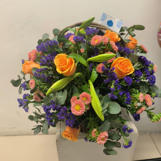Flowers in a basket