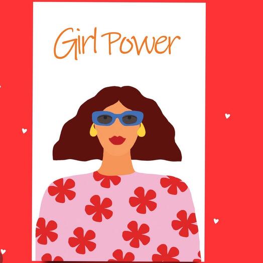 Girl power card