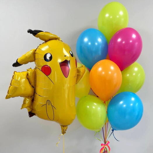 Set of Pikachu balloons
