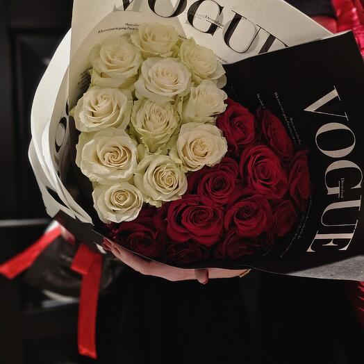 Black   white bouquet