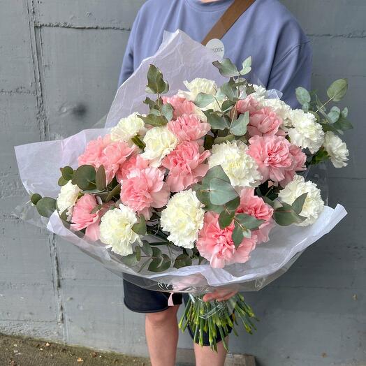 Blumenstrauss "Nelken in Pastell"