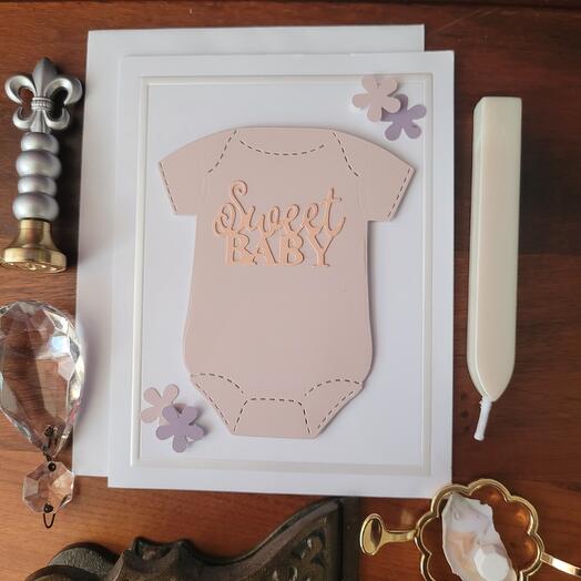 Baby girl 1, note card