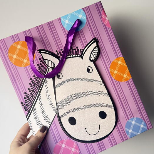 Bolsa de regalo zebra
