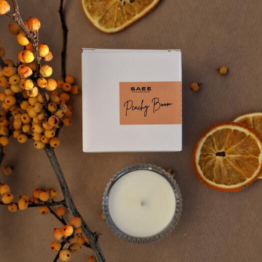 SAEE Artesanal soy candle "Peach Boom"