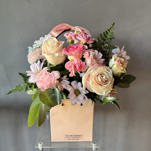 Bolsa mediana rosada