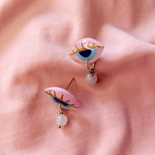 Handmade earrings "Eyes"