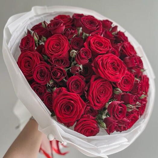 🌹Bouquet of mix red roses