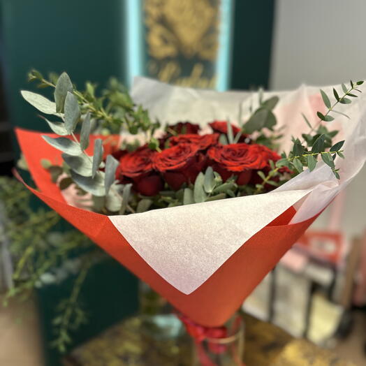 Rosa Roja Amor Ardiente + Corazón Hecho A Mano 9