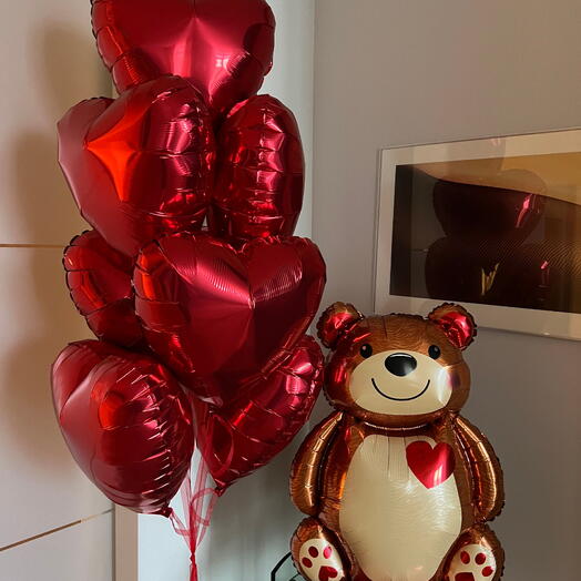 Bear with Hearts