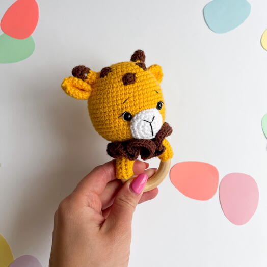 Детская погремушка для малыша жираф