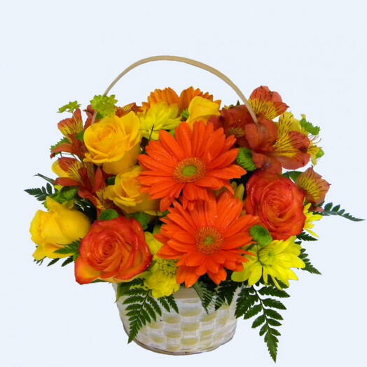 Sunbeam flower basket
