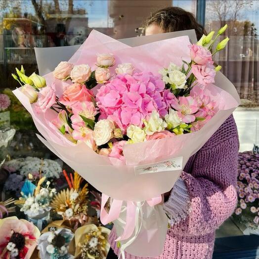 Radiant Romance with hydrangea