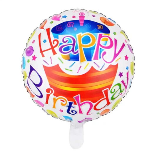 Hellium balon "Happy birthday " cake
