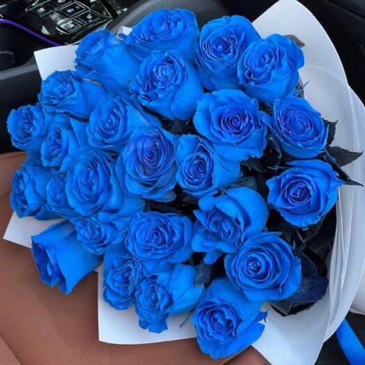 25 синих роз