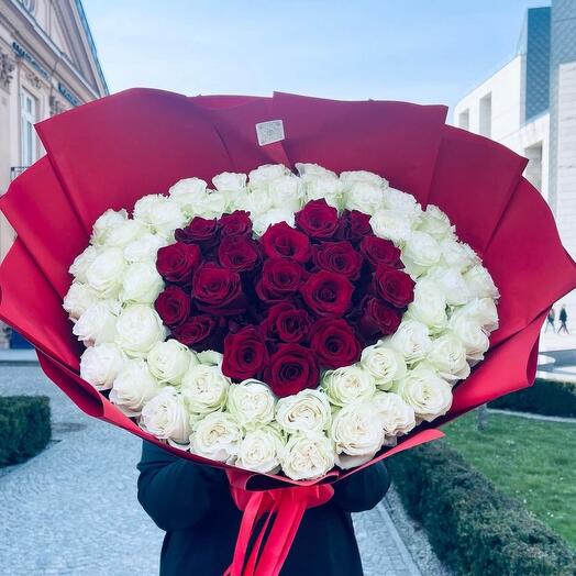 VIP heart-shaped bouquet