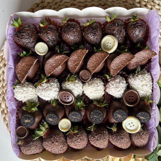 Fresas cubiertas de chocolate 30 grados