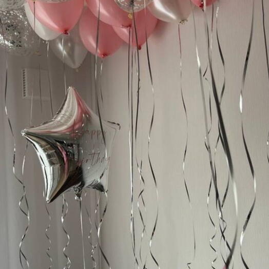 Happy Birthday silver star