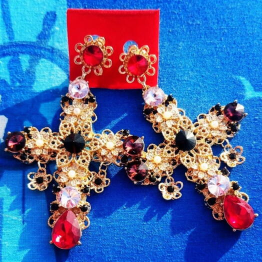 Cross Shaped Earrings