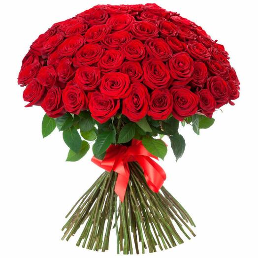 Bouquet de 101 roses rouges
