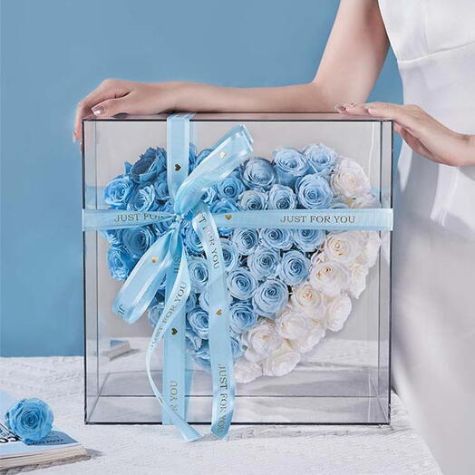 Love at first sight/Mirror Love Eternal Rose-Gradient Blue