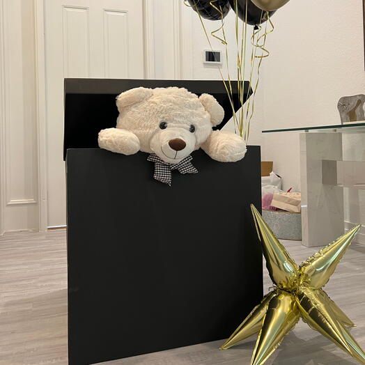 Surprise Box with a White Bear