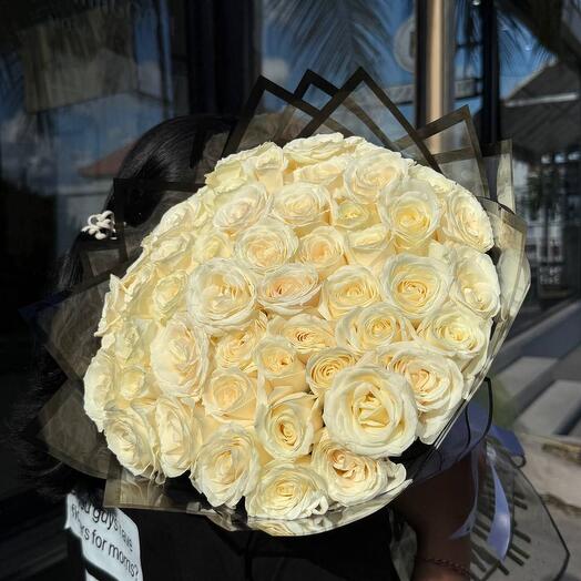 51 White Semiholand roses
