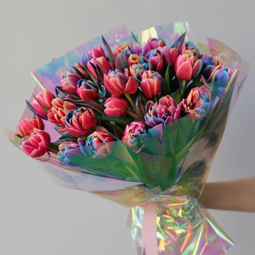 Peony-shaped tulips Happiness