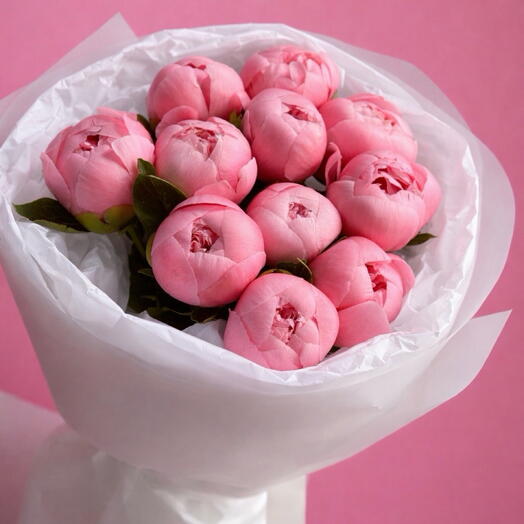 🌸 Bouquet of 11 peonies