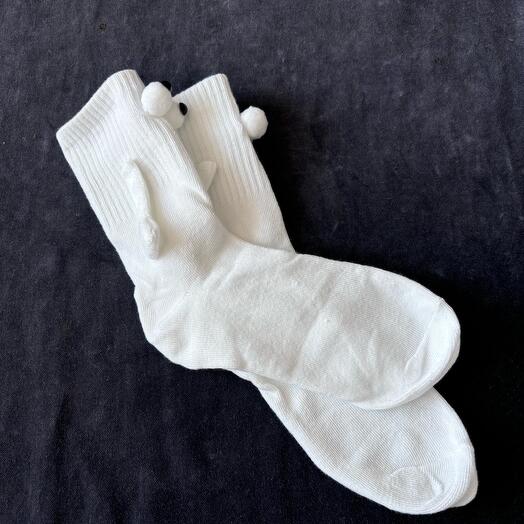 Socks 2 pairs black   white