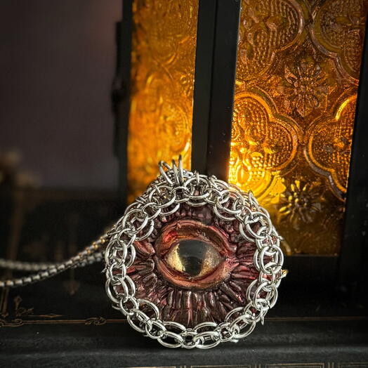 Red Dragon Orb Pendant