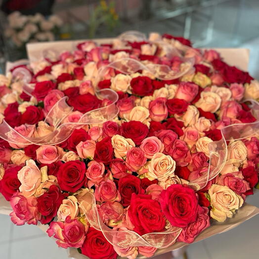 301 mix rose bouquet