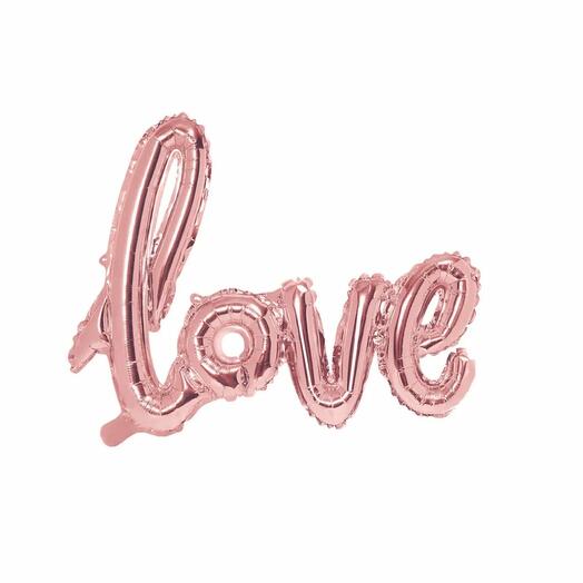 Balloon with the word "Love"