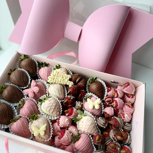 Birthday box with bow