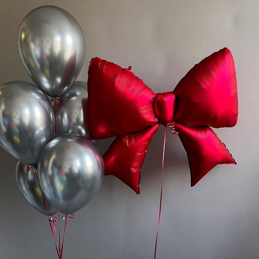 Balony 5szt z kokardką