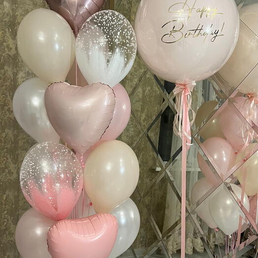 Cluster with Large Crystal Balloon