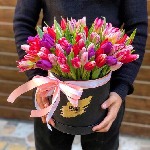 51 Tulips in Box