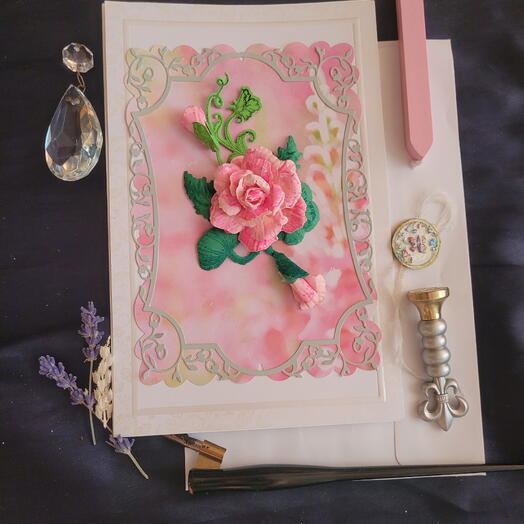 Handmade 3D greeting card