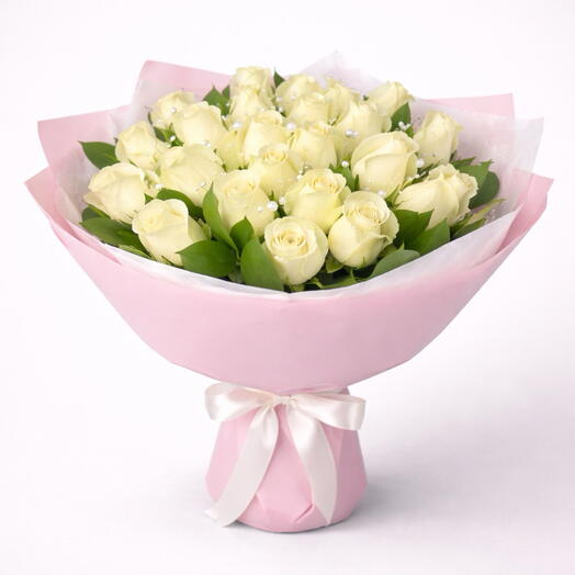 White roses 25