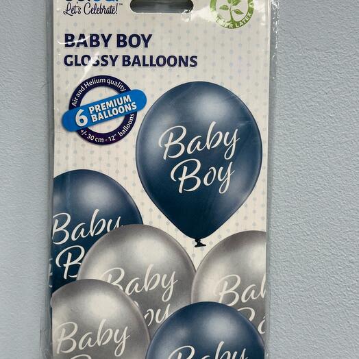 Baby boy latex balloon set