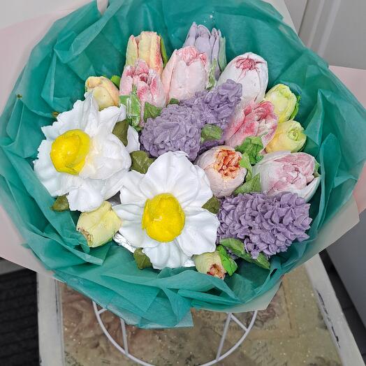 Marshmallow bouquet 17 flours