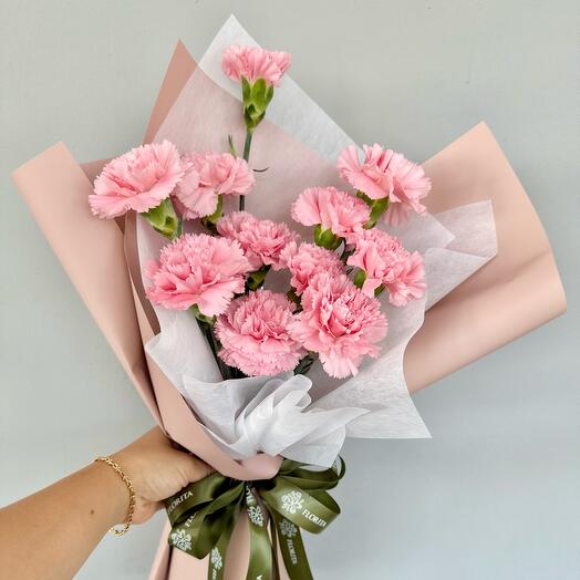 Today is Your Day - Carnation mono bouquet